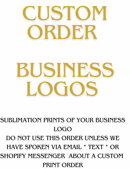 Custom business logo sublimation print order