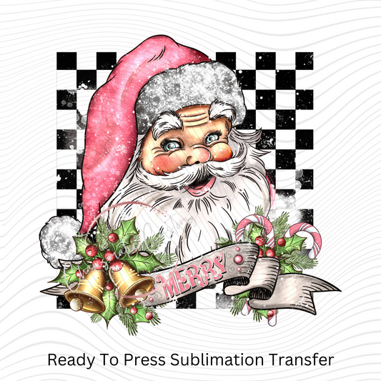 Santa   Ready to Press Sublimation Print Transfer