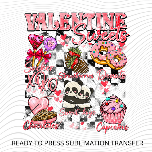 Valentine Sweets  Ready to Press Sublimation Prints