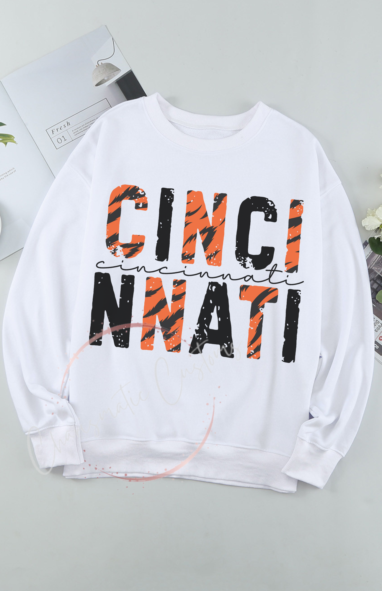 Cincinnati Bengals Retro block Letter