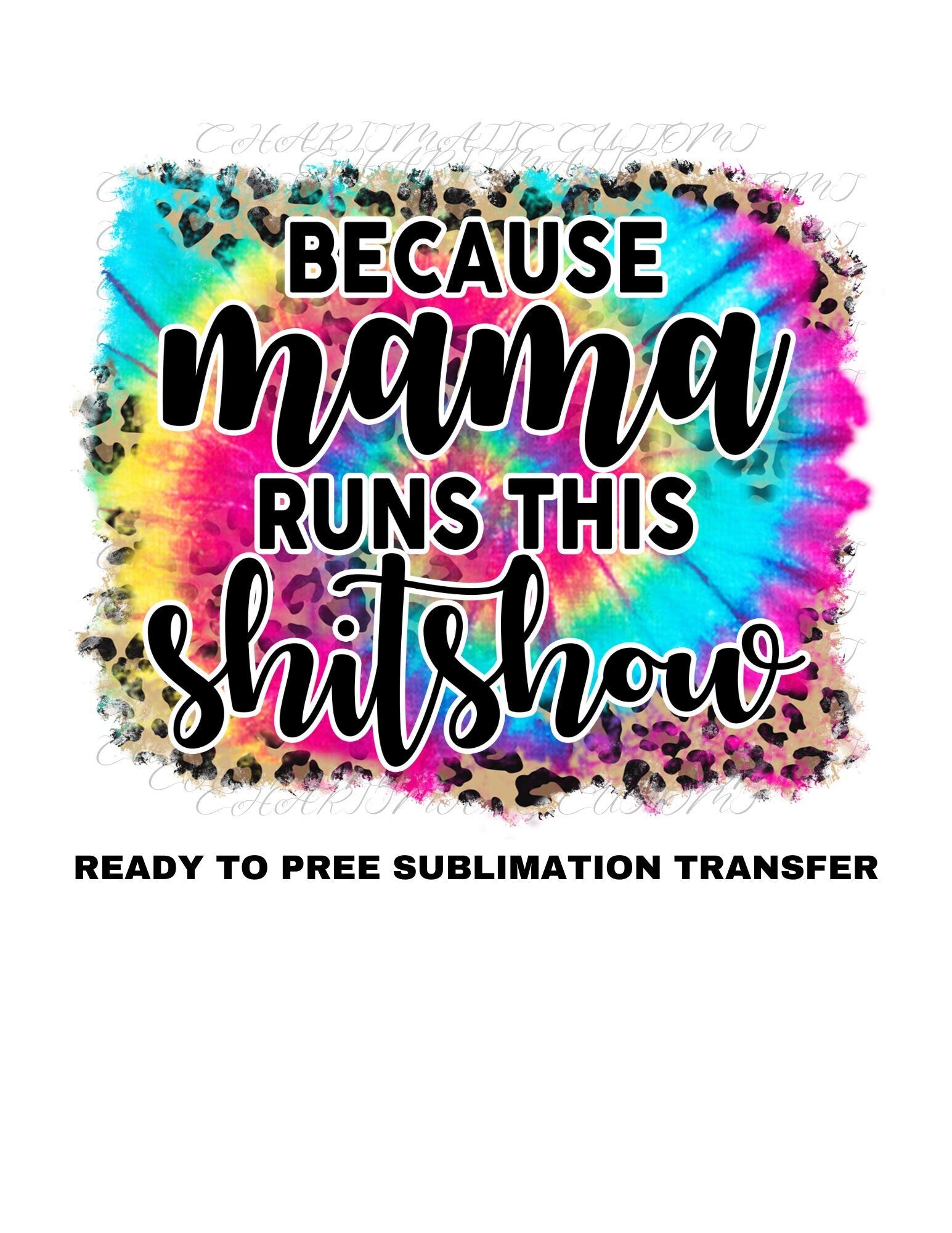 Mama Retro Ready to Press Sublimation Print Transfer