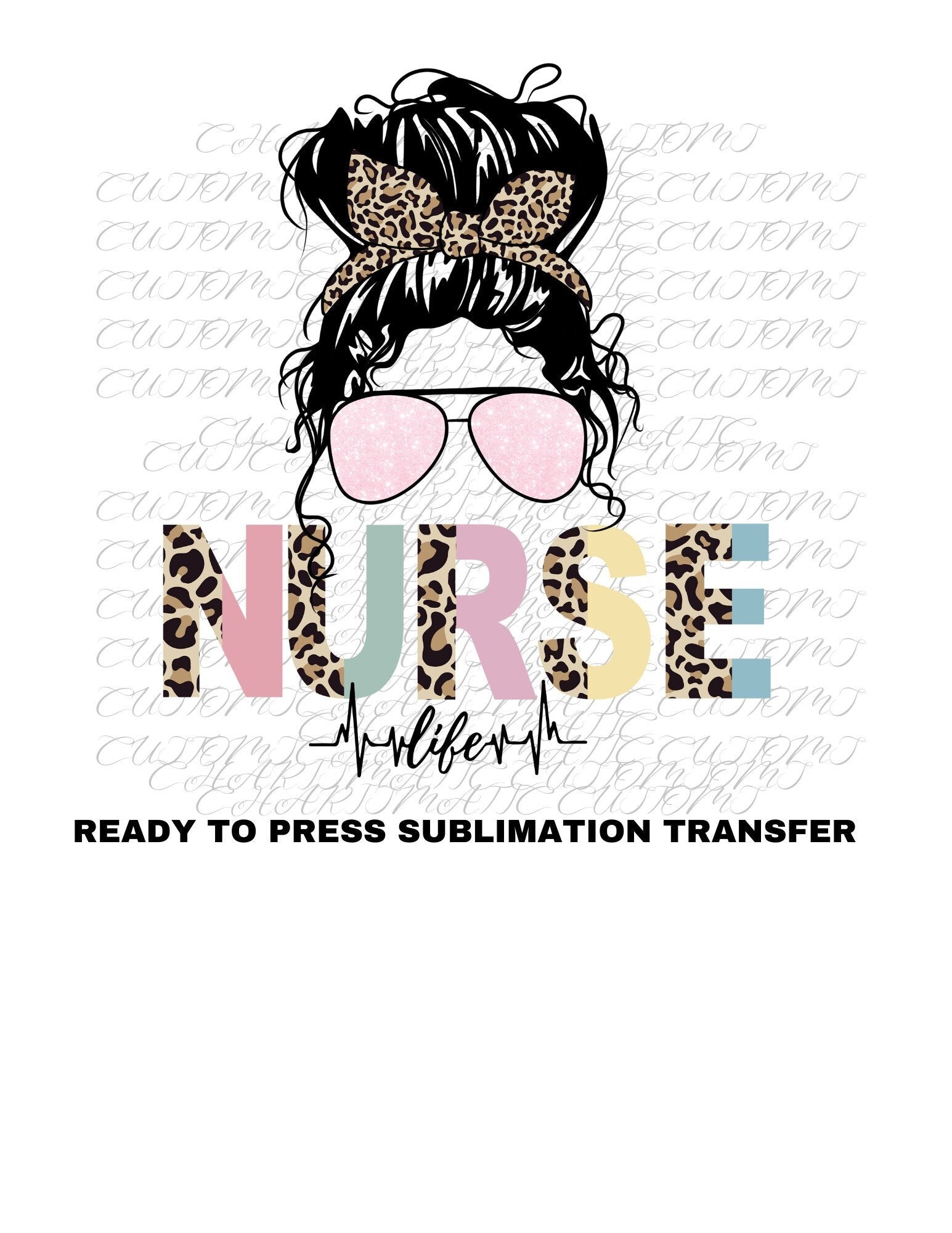 Nurse Ready to Press Sublimation Print Transfer