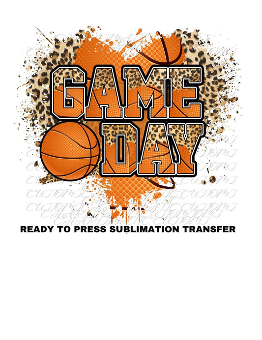 Basketball Gameday Ready to Press Sublimation Transfer