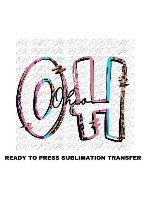 Ohio Ready to Press Sublimation Print Transfer