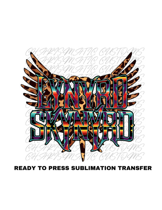 Lynyrd Skynyrd Ready to Press Sublimation Print Transfer