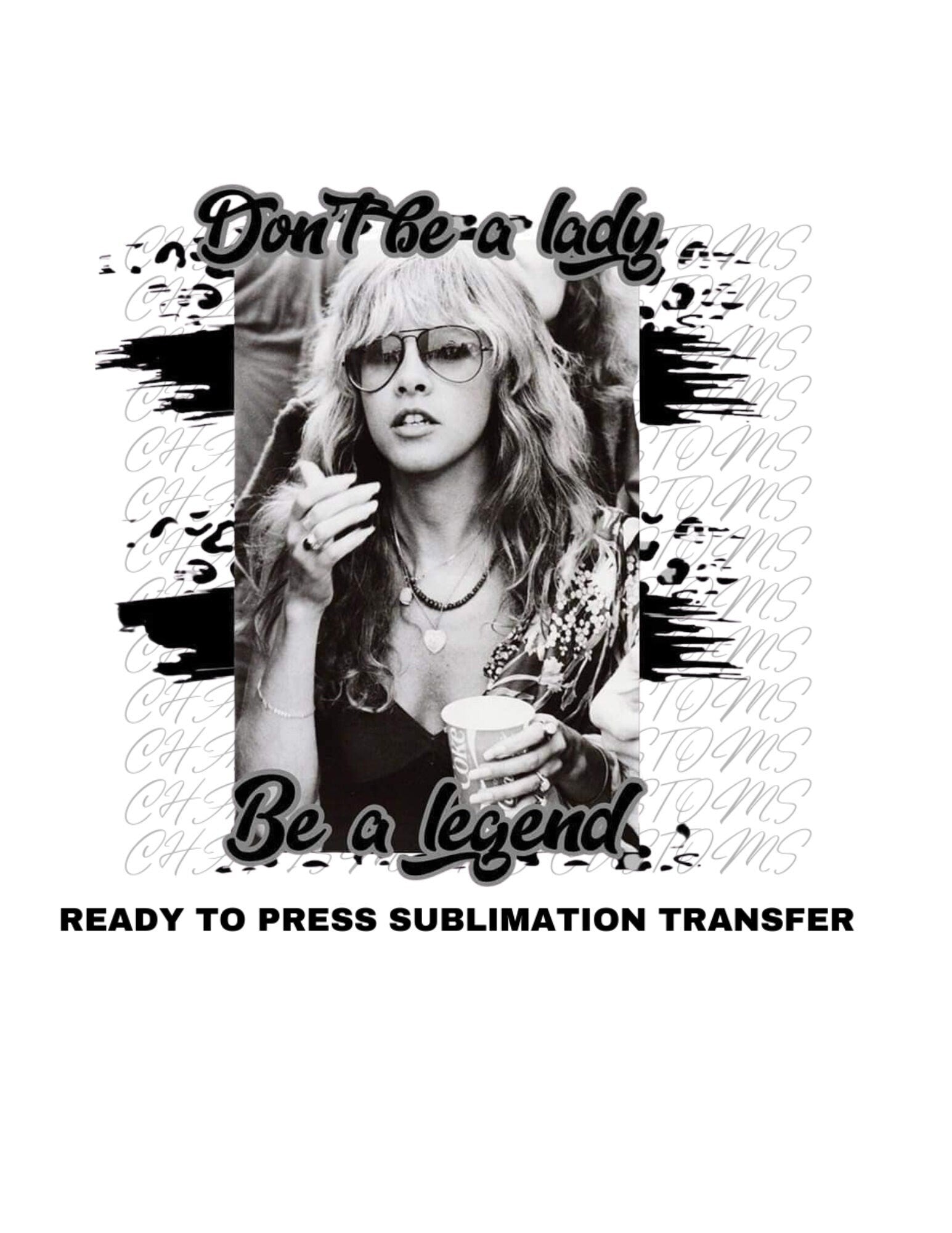 Stevie Nicks Ready to Press Sublimation Print Transfer