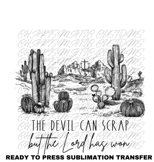 Zach Bryan - the Devil can scrap Ready to Press Sublimation Print Transfer