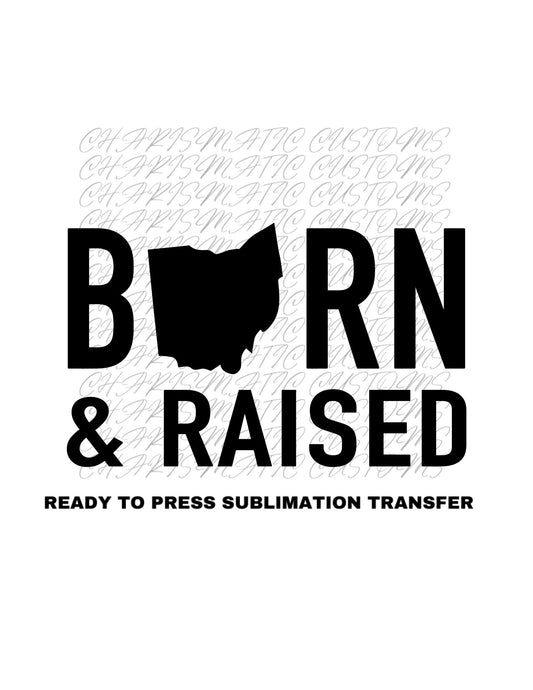 Ohio Ready to Press Sublimation Print Transfer