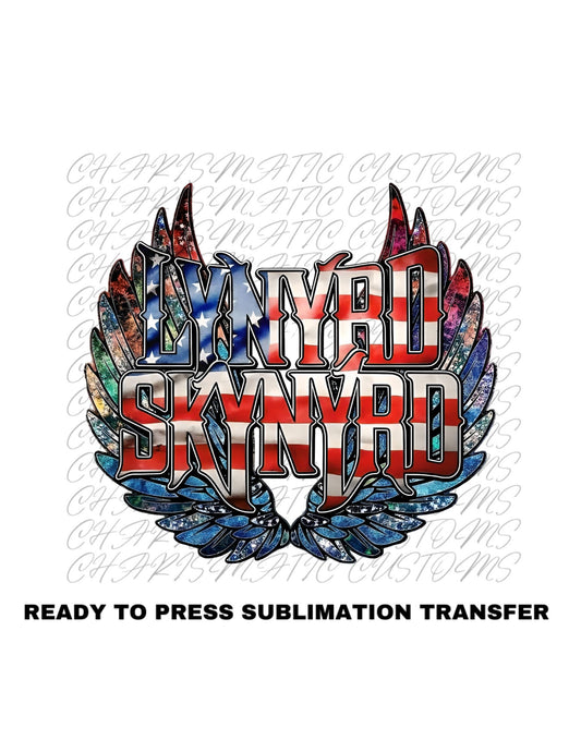 Lynyrd Skynyrd Ready to Press Sublimation Print Transfer