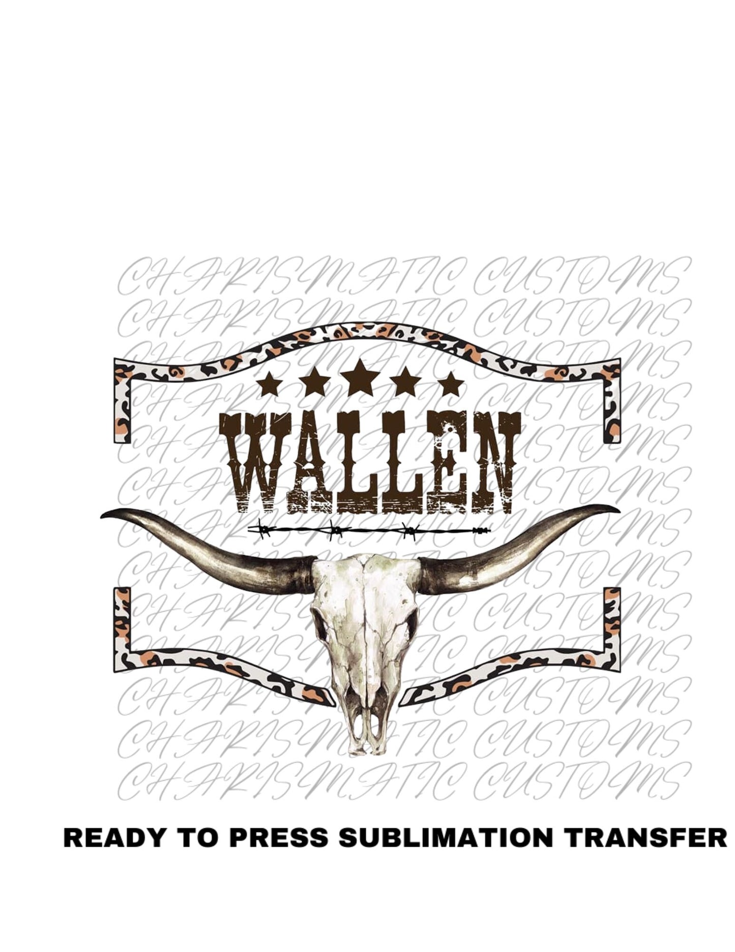 Wallen Ready to Press Sublimation Print Transfer