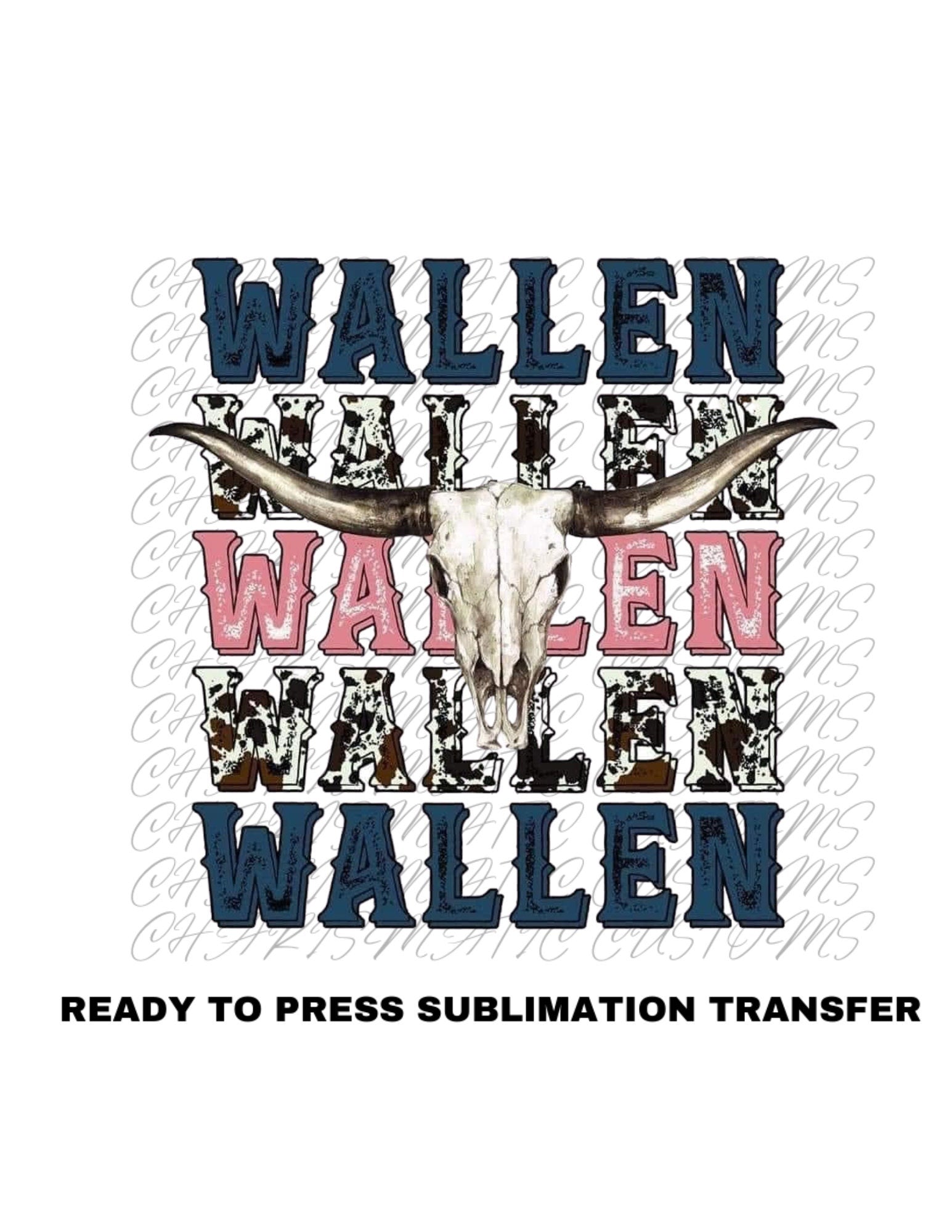 Wallen Ready to Press Sublimation Transfer Print