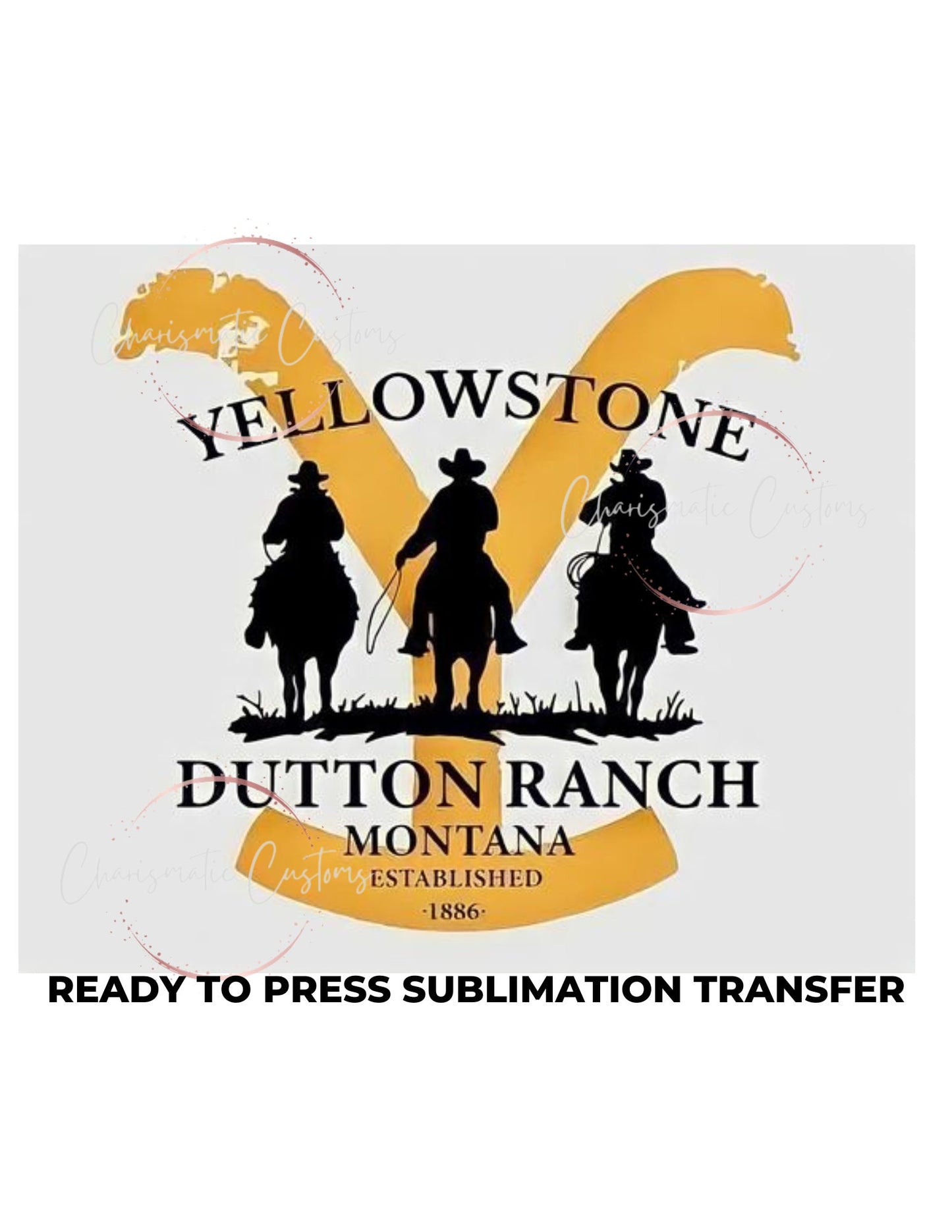 Yellowstone Ready to Press Sublimation Print Transfer