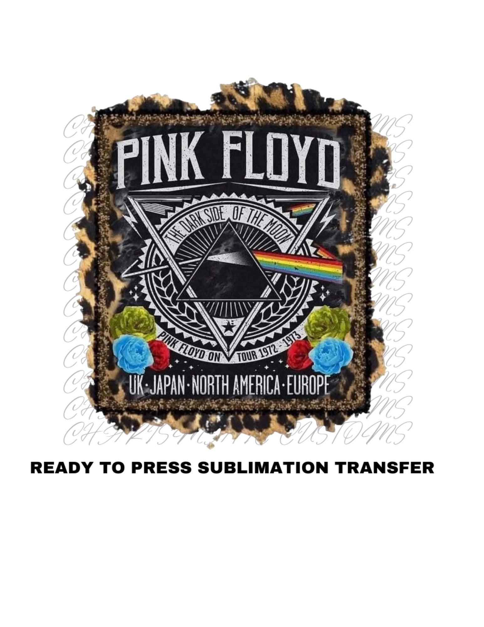 Pink Floyd Ready to Press Sublimation Print Transfer