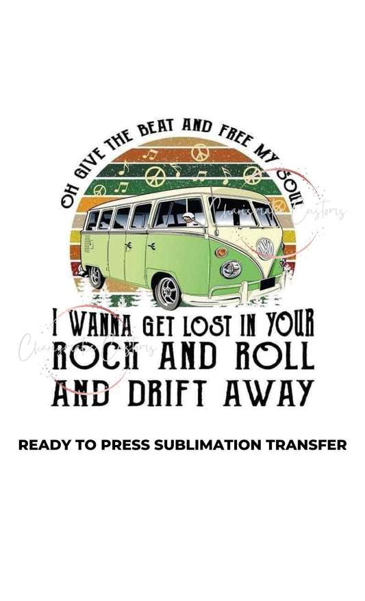 Give the Beat Ready to Press Sublimation Print Transfer