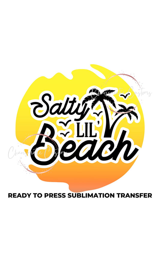 Salty Beach Ready to Press Sublimation Print Transfer