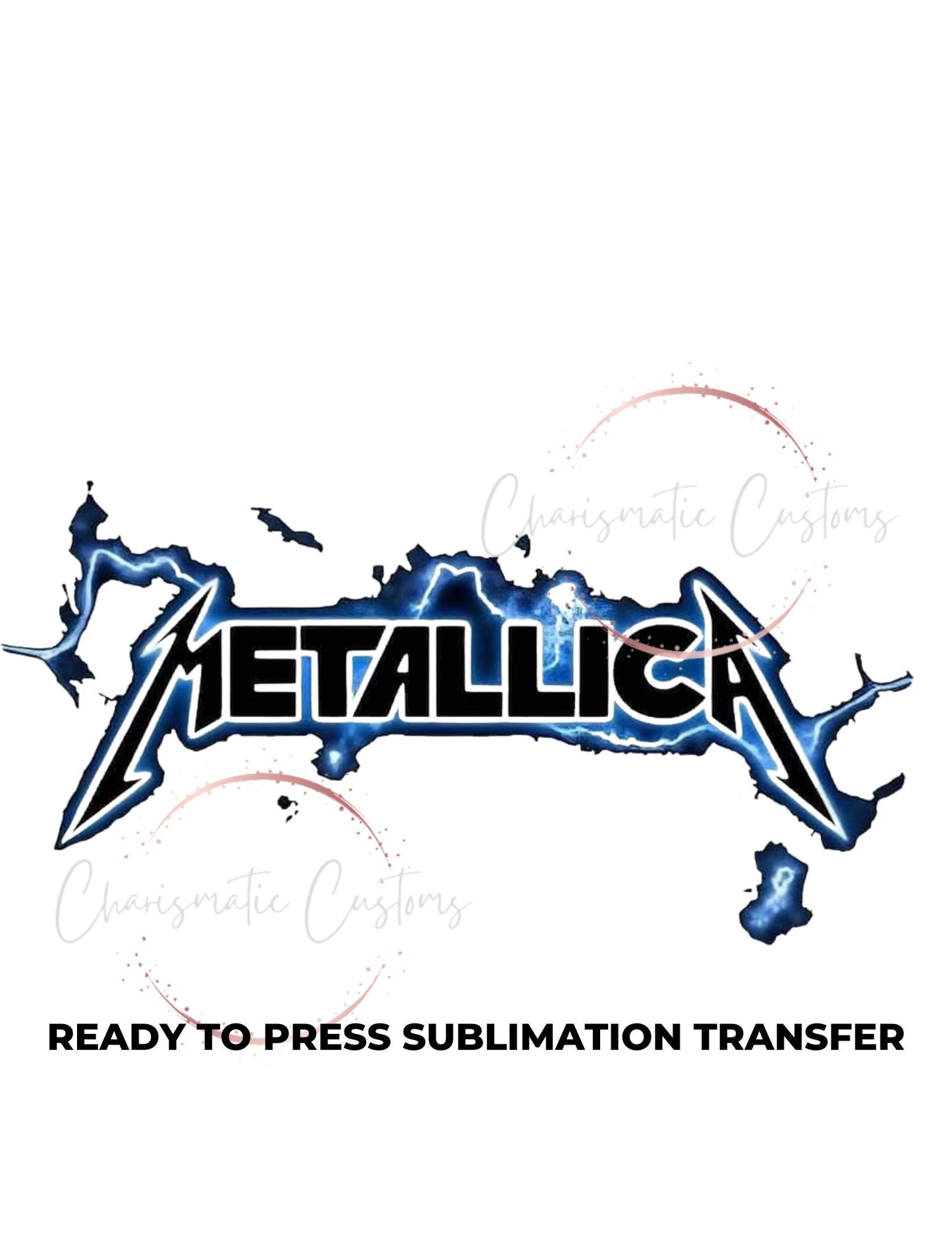 Metallica Ready to Press Sublimation Print Transfer