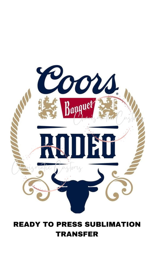 Coors Ready to Press Sublimation Print Transfer