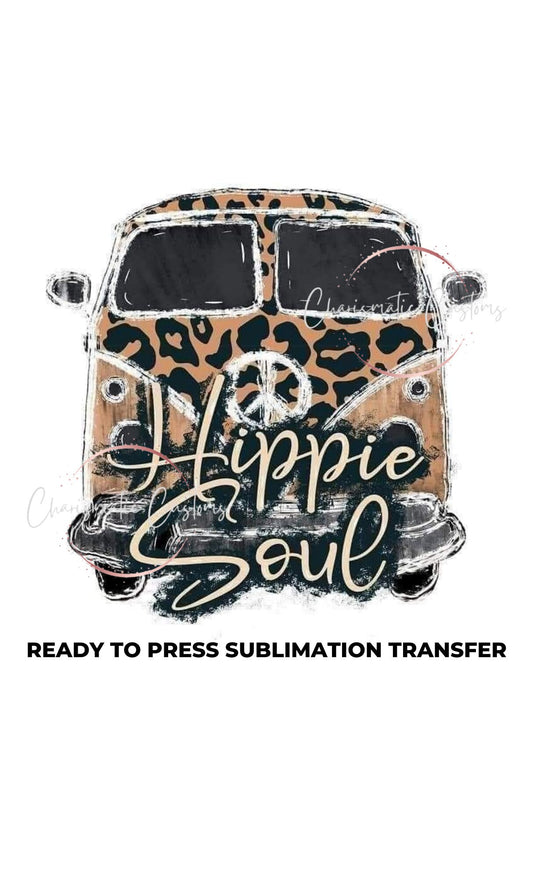 Hippie Soul Ready to Press Sublimation Print Transfer
