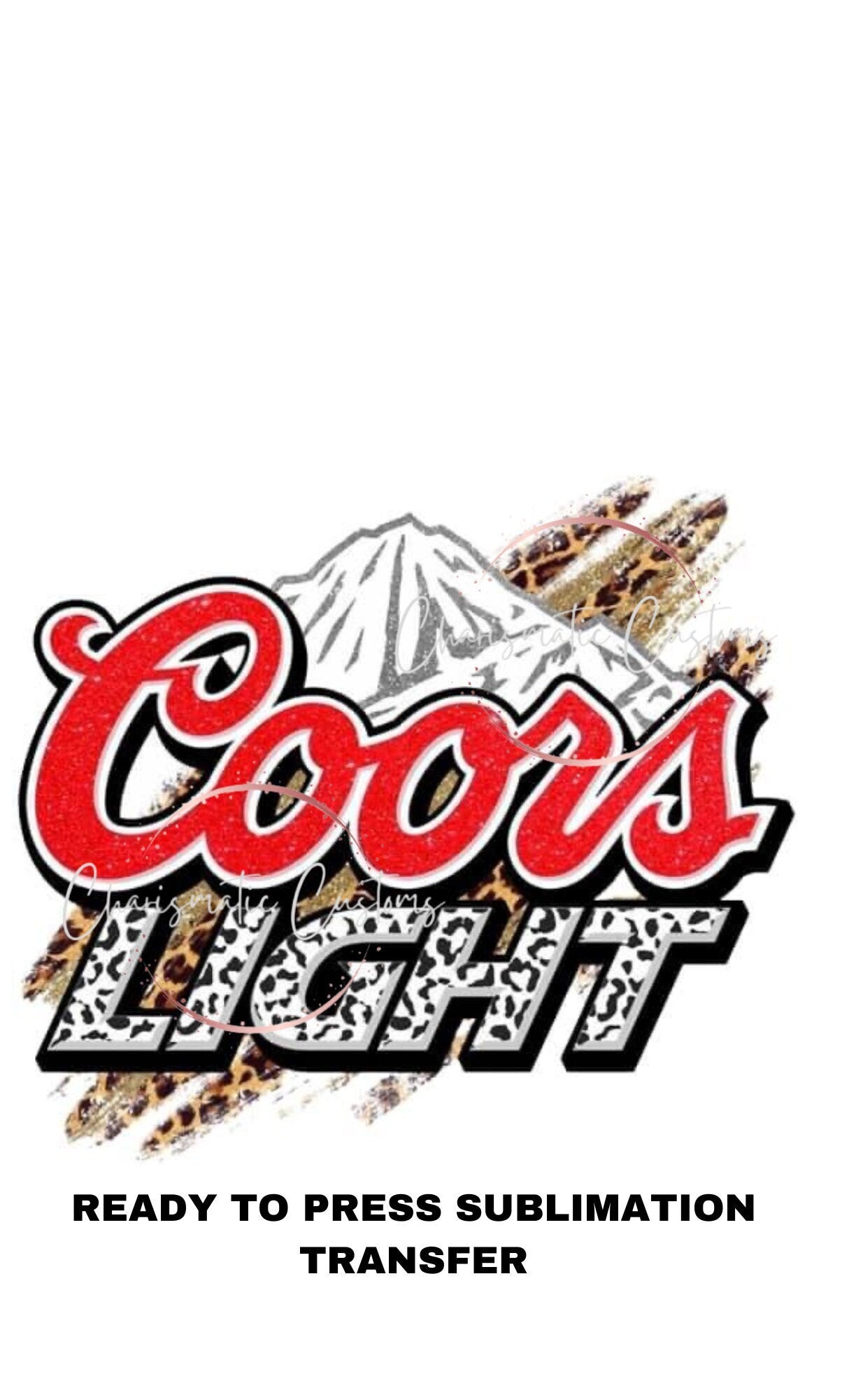 Coors with mountains Ready to Press Sublimation Print Transfer