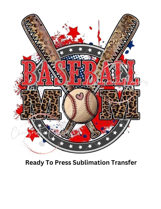 Baseball Ready to Press Sublimation Print Transfer