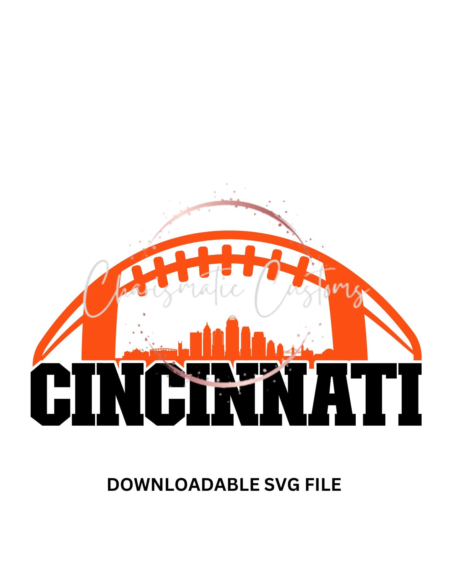 Cincinnati Football SVG downloadable file