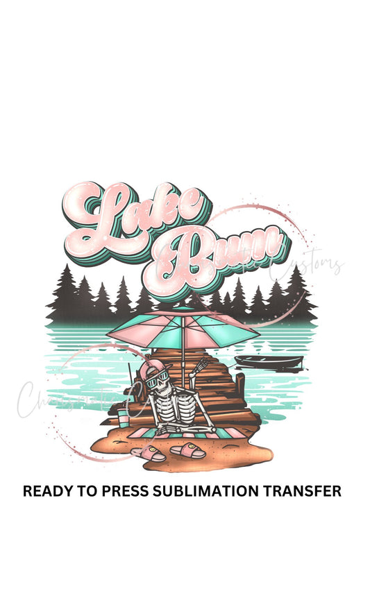 Lake Bum Retro NEW DROP - Ready to Press Sublimation Print Transfer