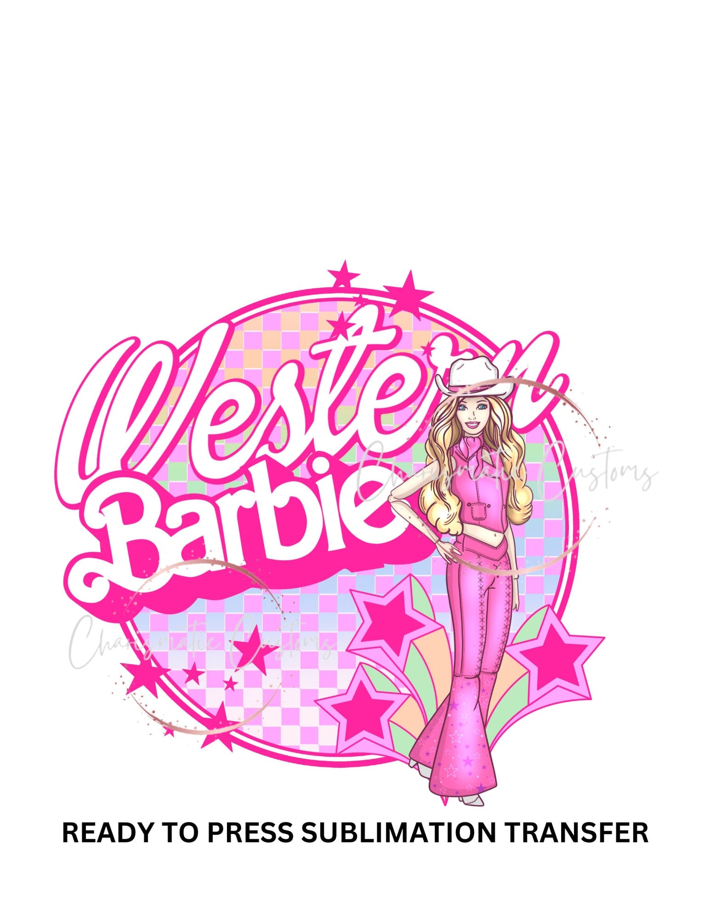 Western barbie pinks, boho, county - NEW DROP- Ready to Press Sublimation Print Transfer