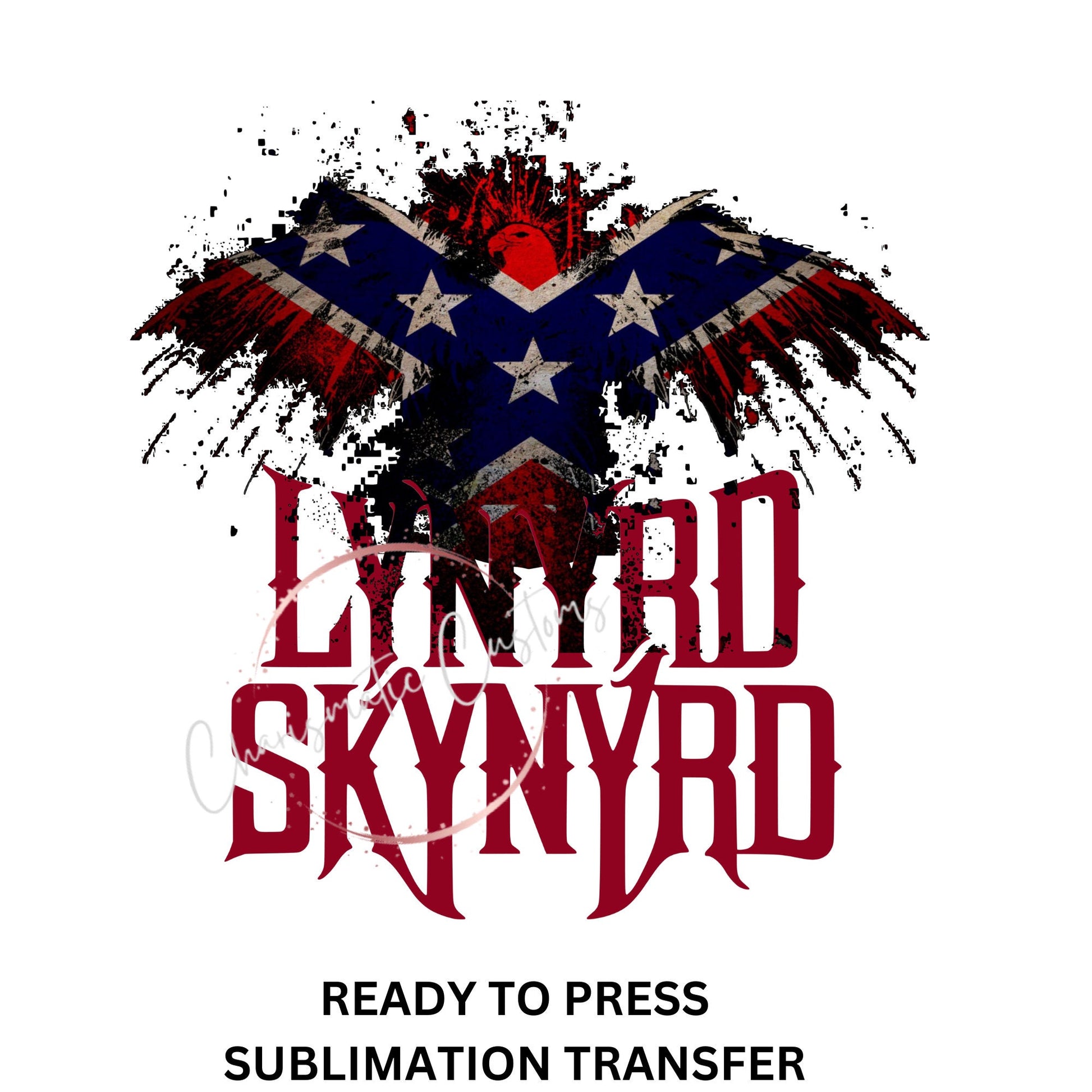 Lynyrd Skynyrd Eagle reds - NEW DROP- Ready to Press Sublimation Print Transfer