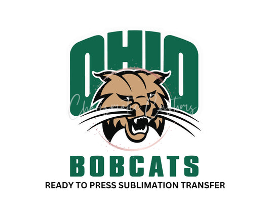 Ohio - Bobcats Full - NEW DROP- Ready to Press Sublimation Print Transfer