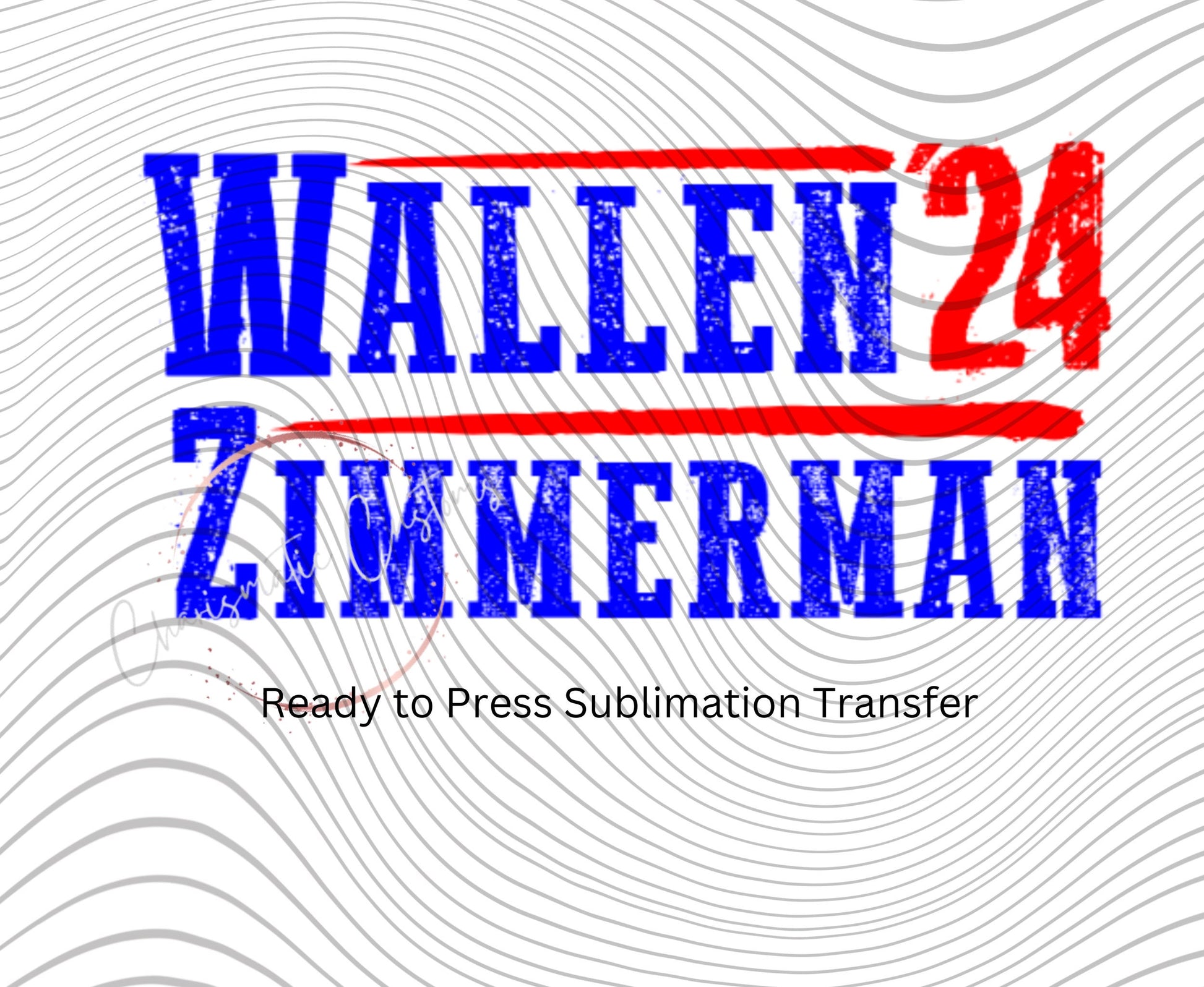 Wall Zimm 24 Ready to Press Sublimation Print Transfer